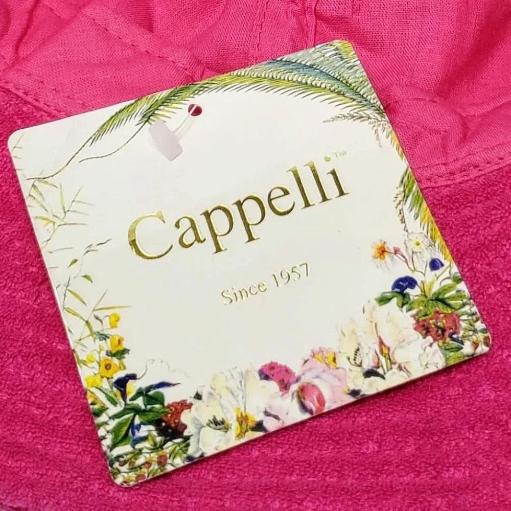 NWT‎ Cappelli Pink Terrycloth Floppy Beach Cap OS